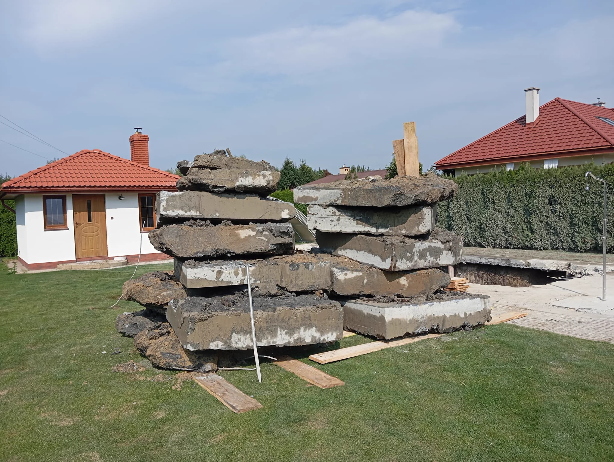 Efekt cięcia liną diamentową